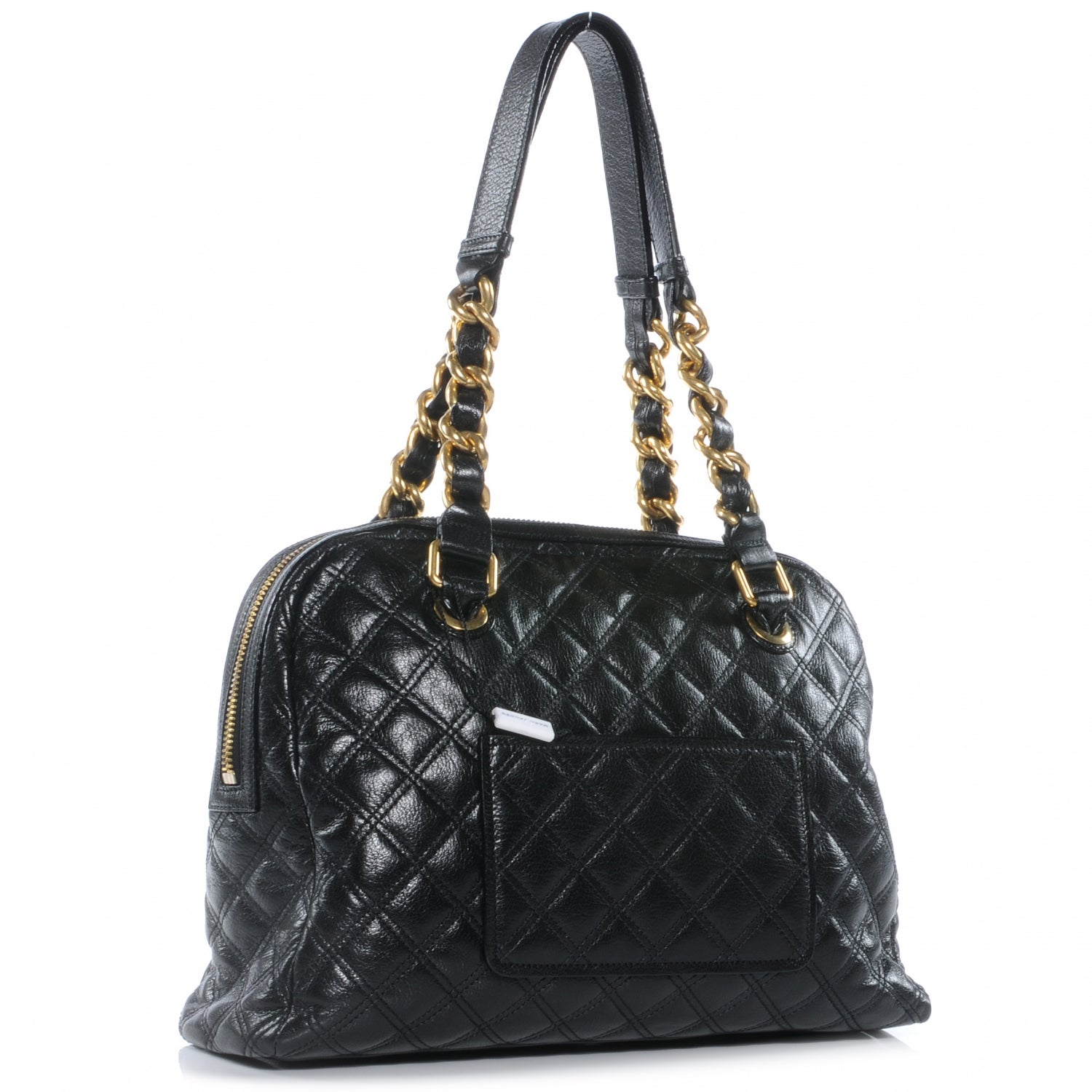 Marc Jacobs Leather Quilted Karlie Satchel Black 3 of 7