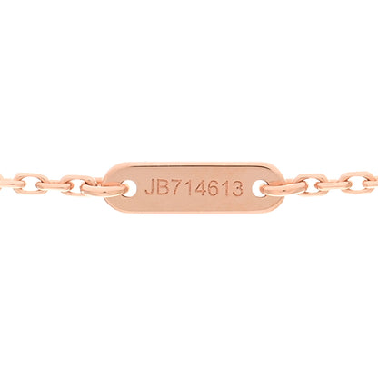 Van Cleef & Arpels 18K Rose Gold Carnelian Sweet Alhambra Pendant Necklace 4 of 6