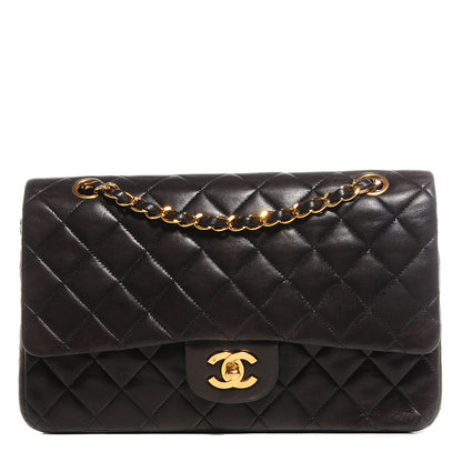 Chanel Lambskin Quilted Medium Double Flap Black 1 of 8