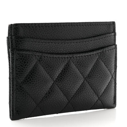 Chanel Caviar Quilted Card Holder Black 3 of 9