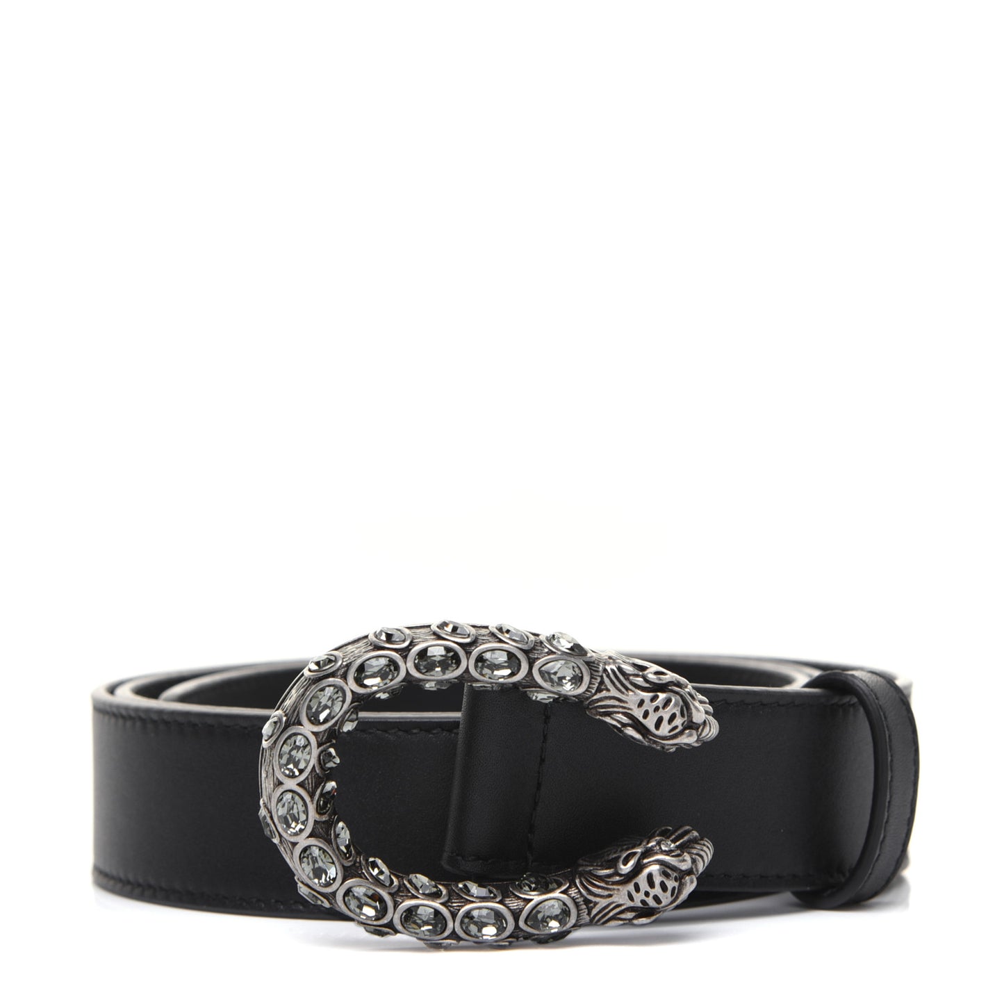 Moon Calfskin Crystal Dionysus 30mm Belt 85 34 Black Black Diamond