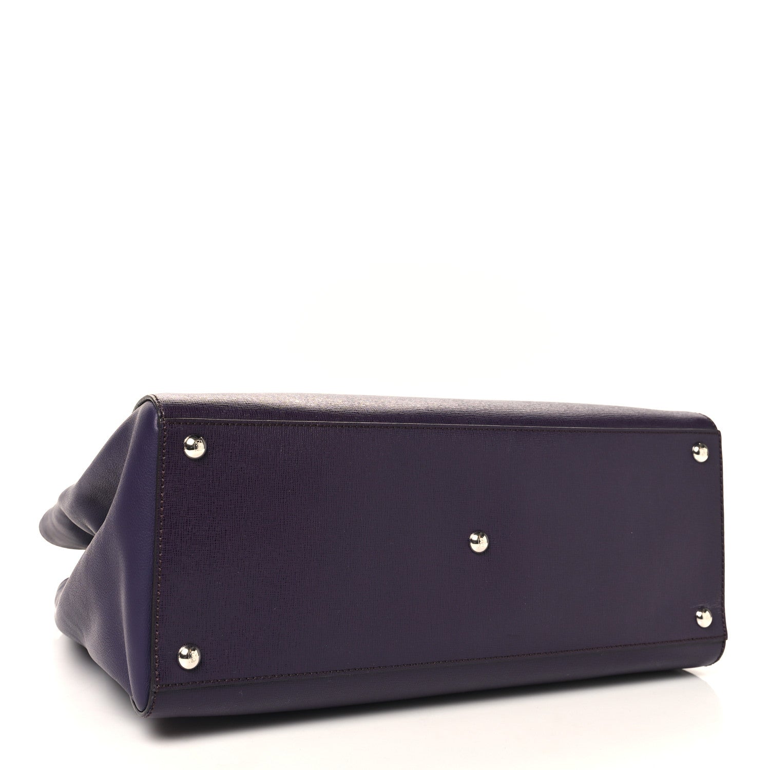 Fendi Vitello Elite Regular 2Jours Tote Ametista 4 of 12