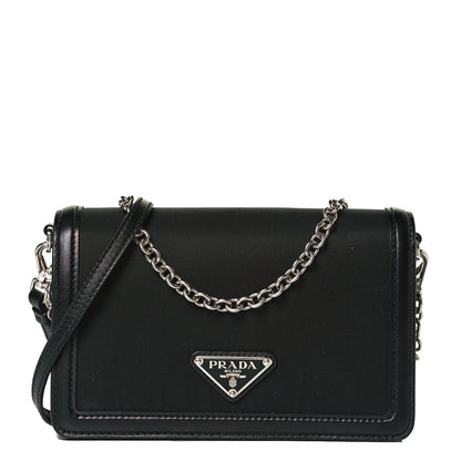 Prada Nylon Calfskin Mini Crossbody Bag Black 1 of 6