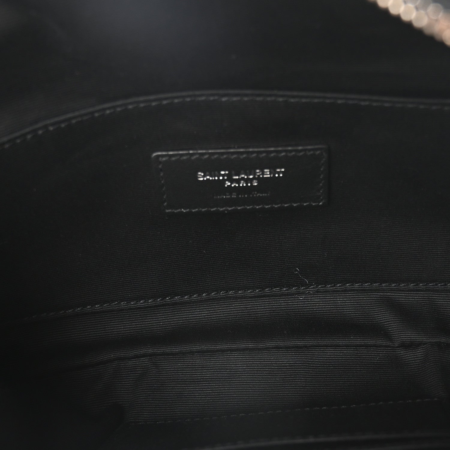 Saint Laurent Lambskin Monogram Belt Bag Black 5 of 10