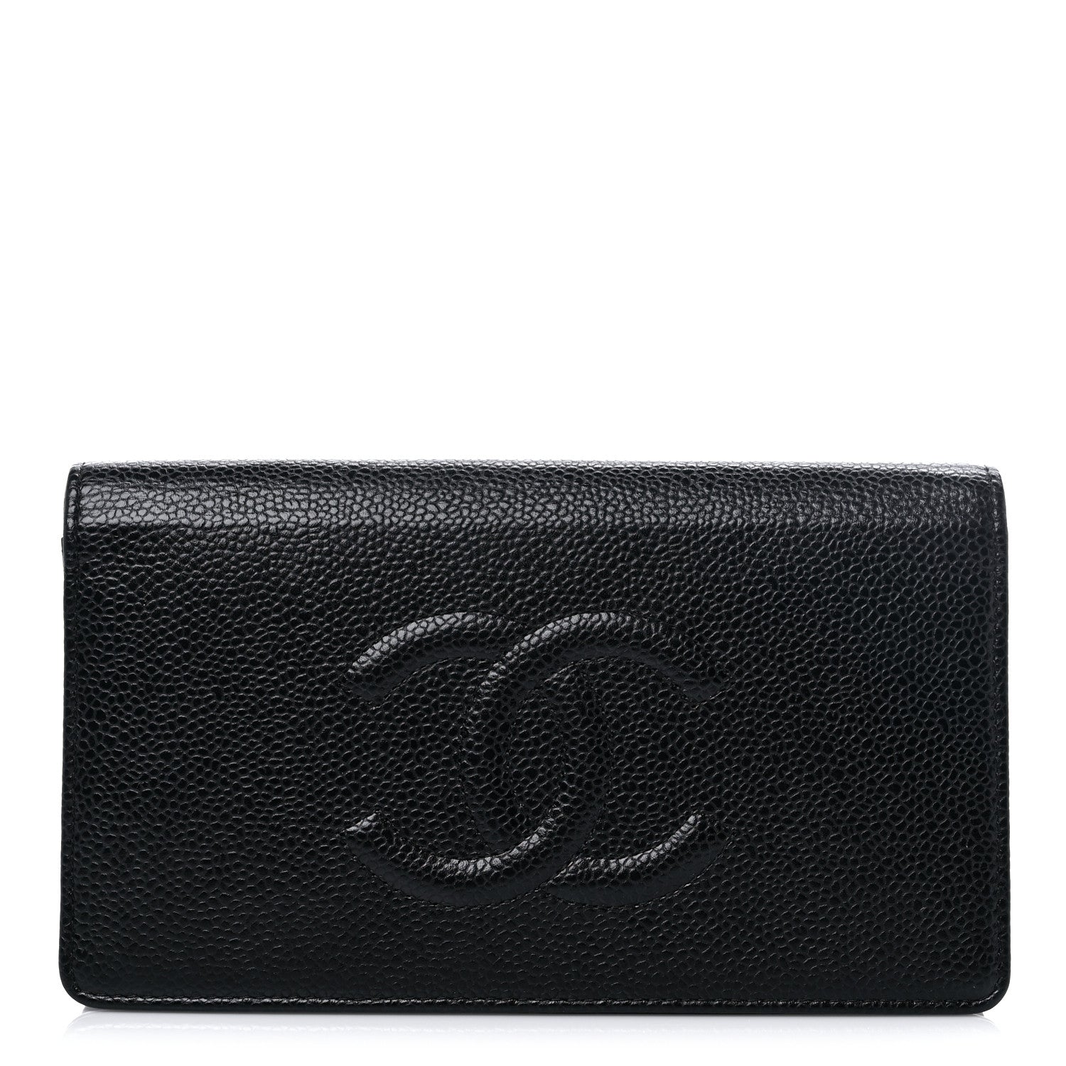 Chanel Caviar Timeless CC Yen Wallet Black 1 of 13