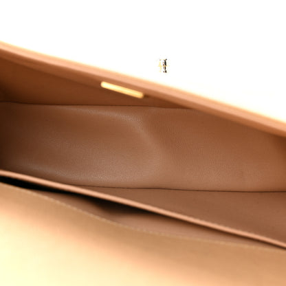 Chanel Caviar Chevron Quilted Medium Boy Flap Dark Beige 5 of 11