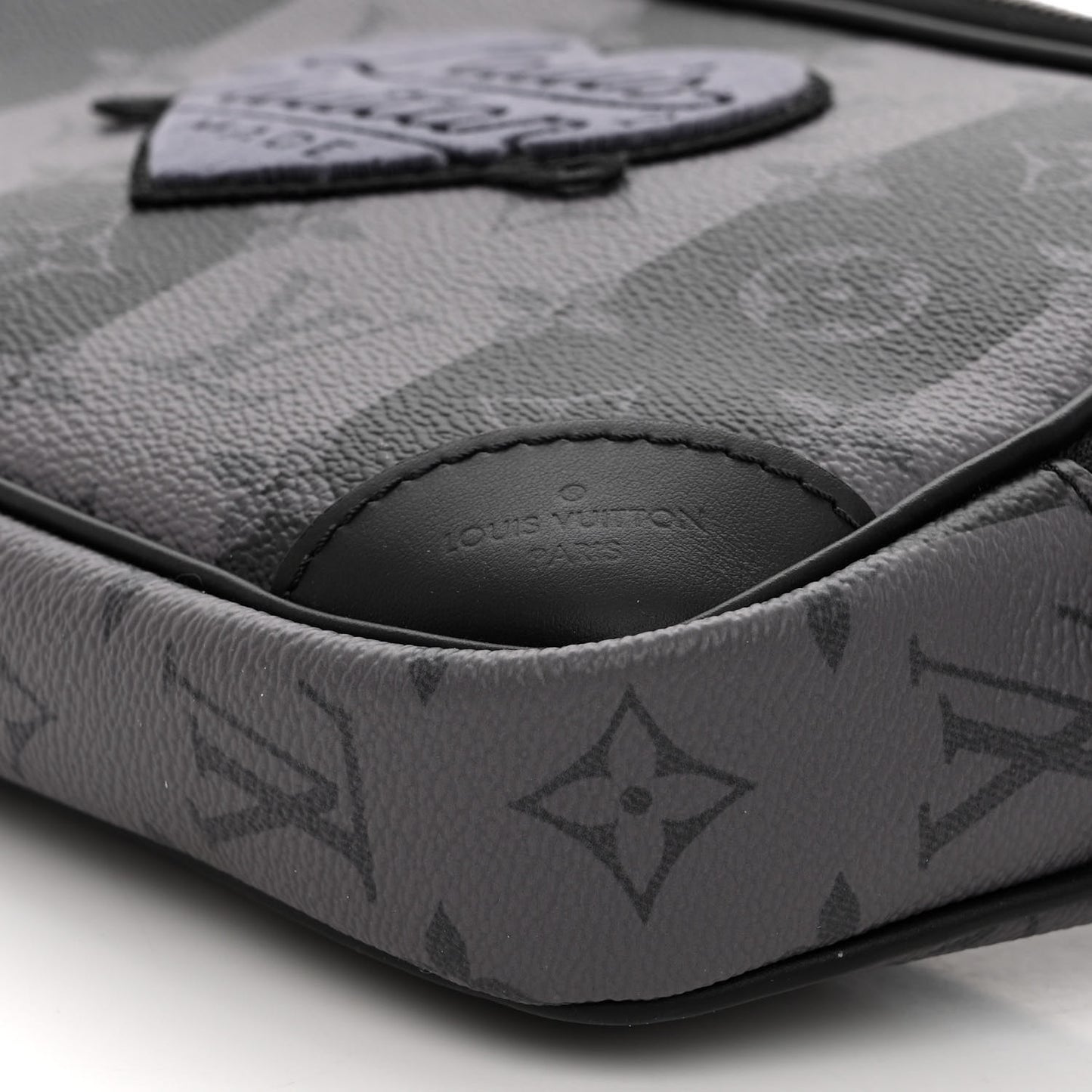 X NIGO Monogram Eclipse Stripes LV Heart Modular Sling Bag