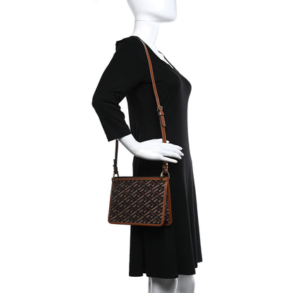 Versace Coated Canvas Medium La Greca Signature Pouch Black Caramel 2 of 9