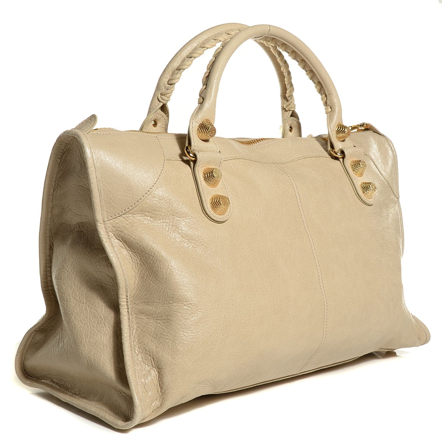 Agneau Giant 21 Gold Hardware Work Praline