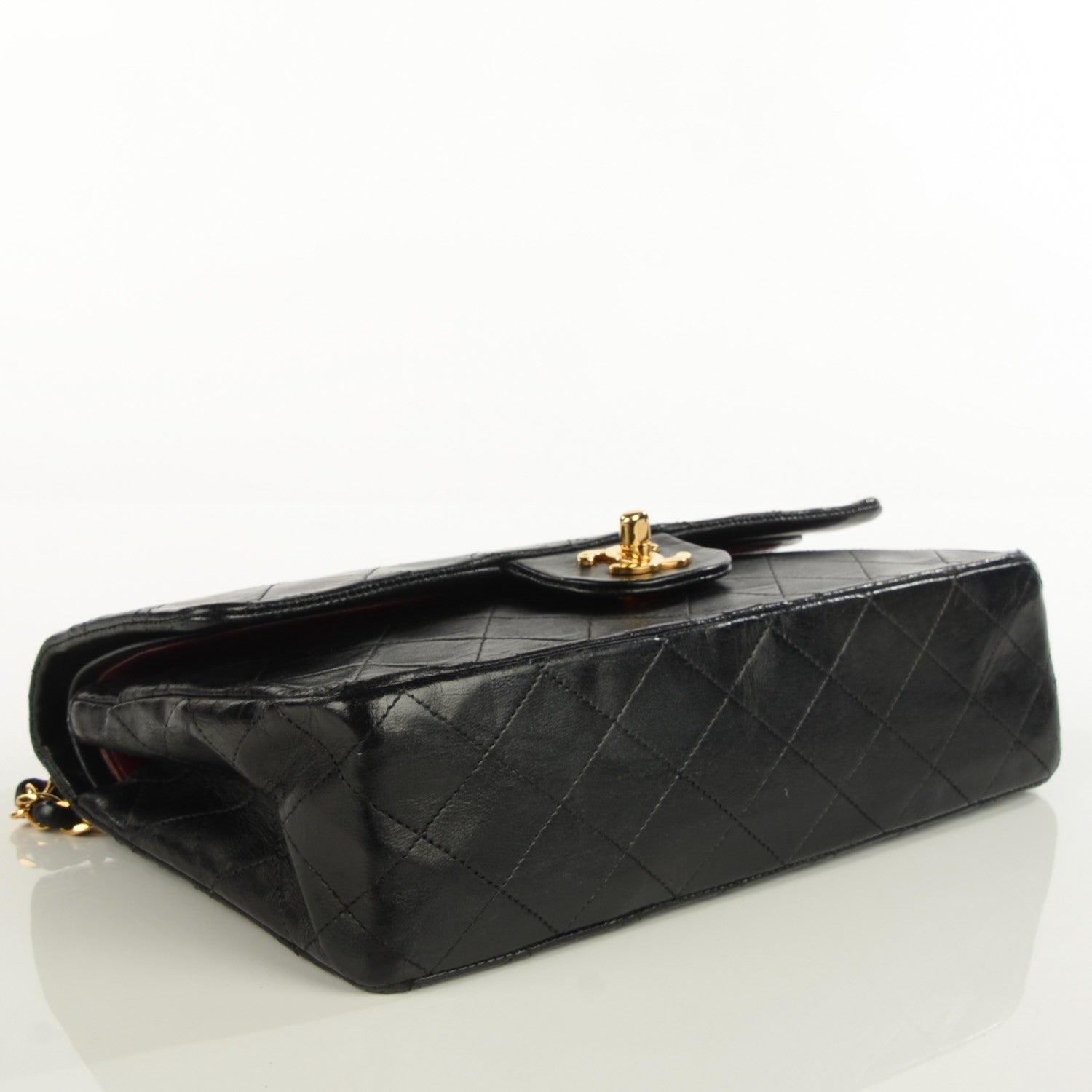 Chanel Lambskin Quilted Medium Double Flap Black 4 of 9