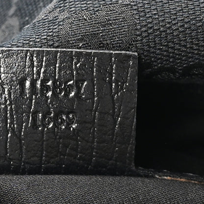 Gucci Monogram Medium Horsebit Chain Hobo Black 7 of 10