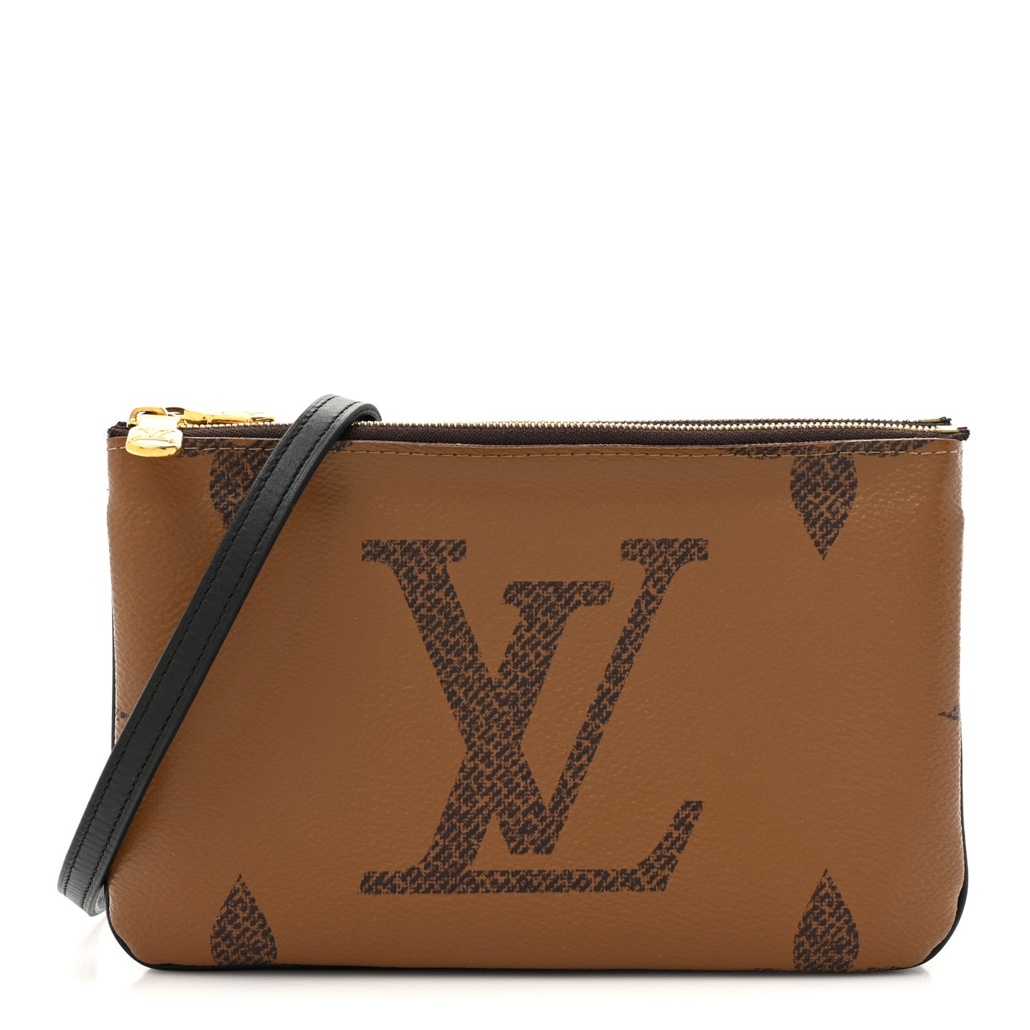 Reverse Monogram Giant Double Zip Pochette