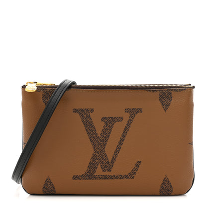 Louis Vuitton Reverse Monogram Giant Double Zip Pochette 1 of 11