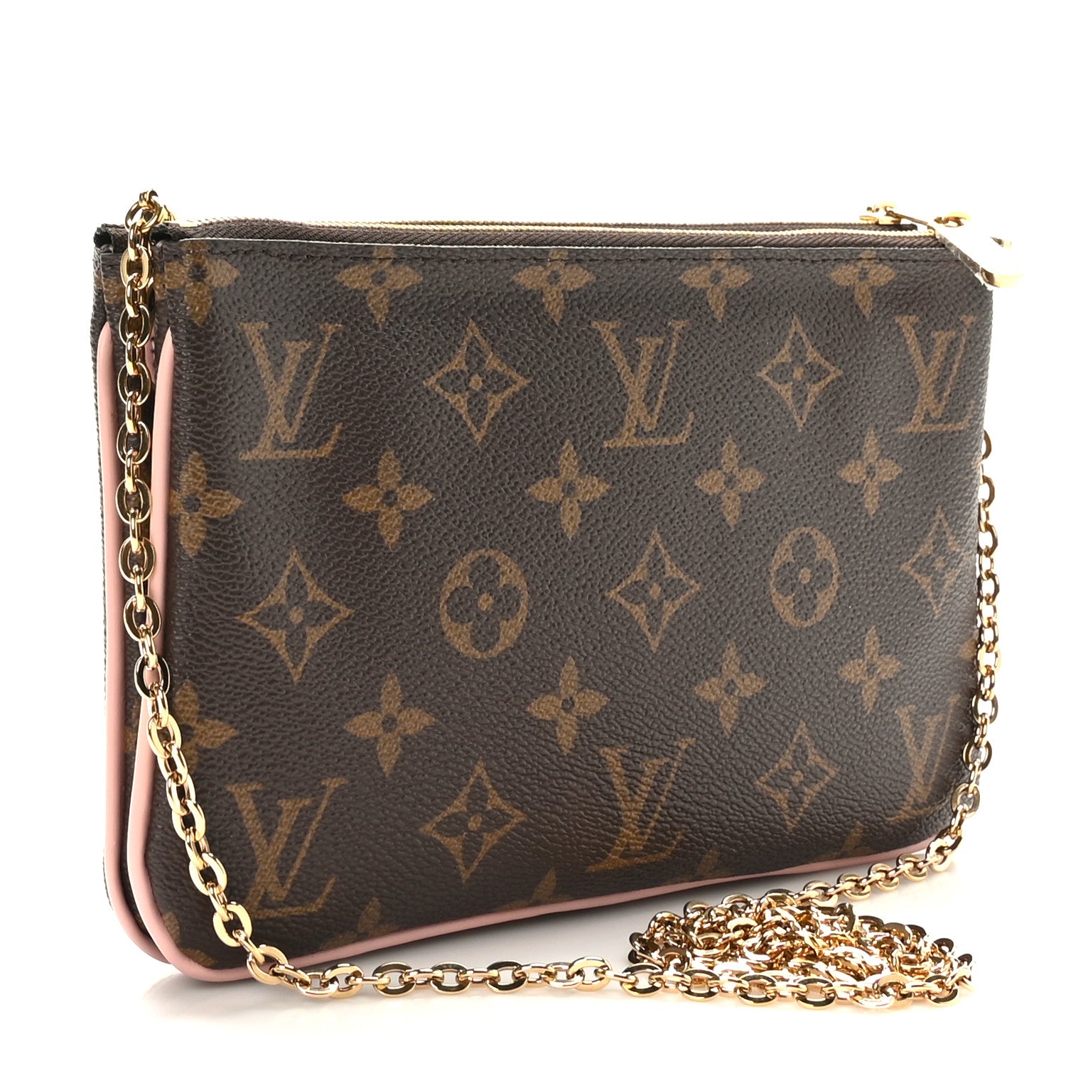 Louis Vuitton Monogram Blooming Flowers Double Zip Pochette 3 of 9