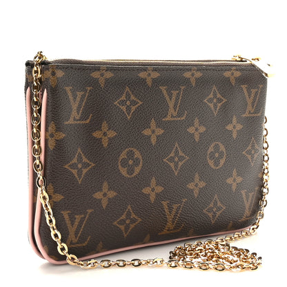 Louis Vuitton Monogram Blooming Flowers Double Zip Pochette 3 of 9