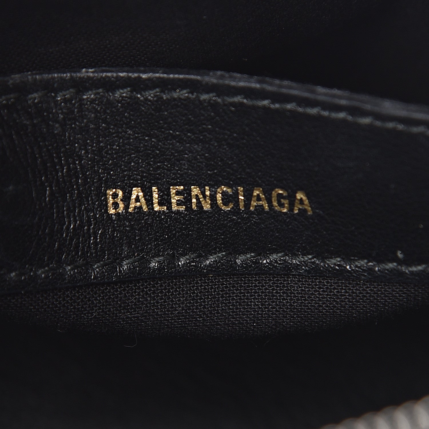 Balenciaga Calfskin Gothic Logo XXS Ville Top Handle Bag Black White 6 of 12