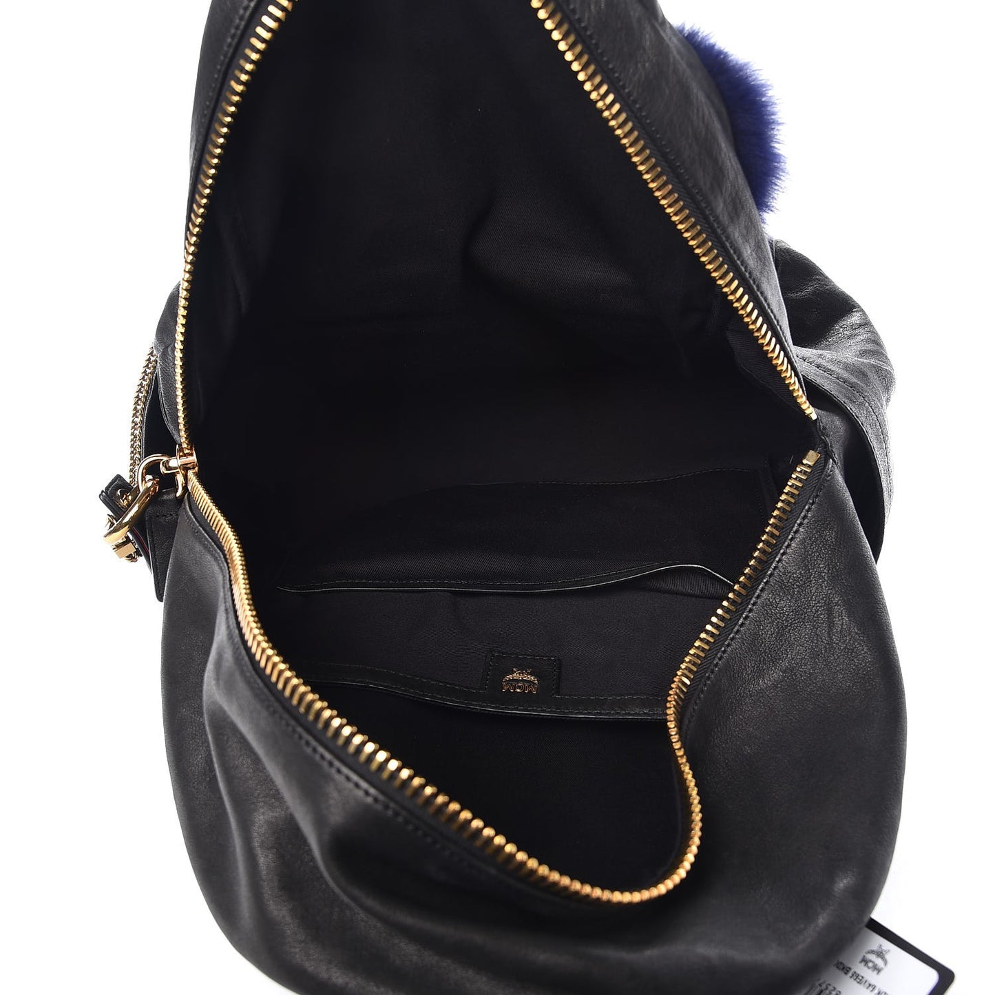 Lambskin Fox Fur Medium Stark Insignia Backpack Black