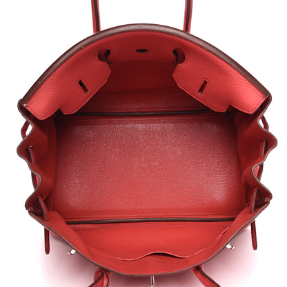 Hermes Taurillon Clemence Birkin 35 Bougainvillea 6 of 35