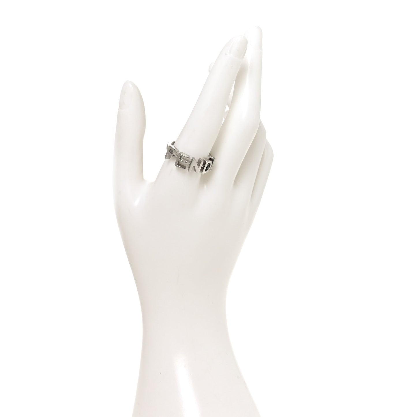 Metal Fendi Ring M 62 10 Silver