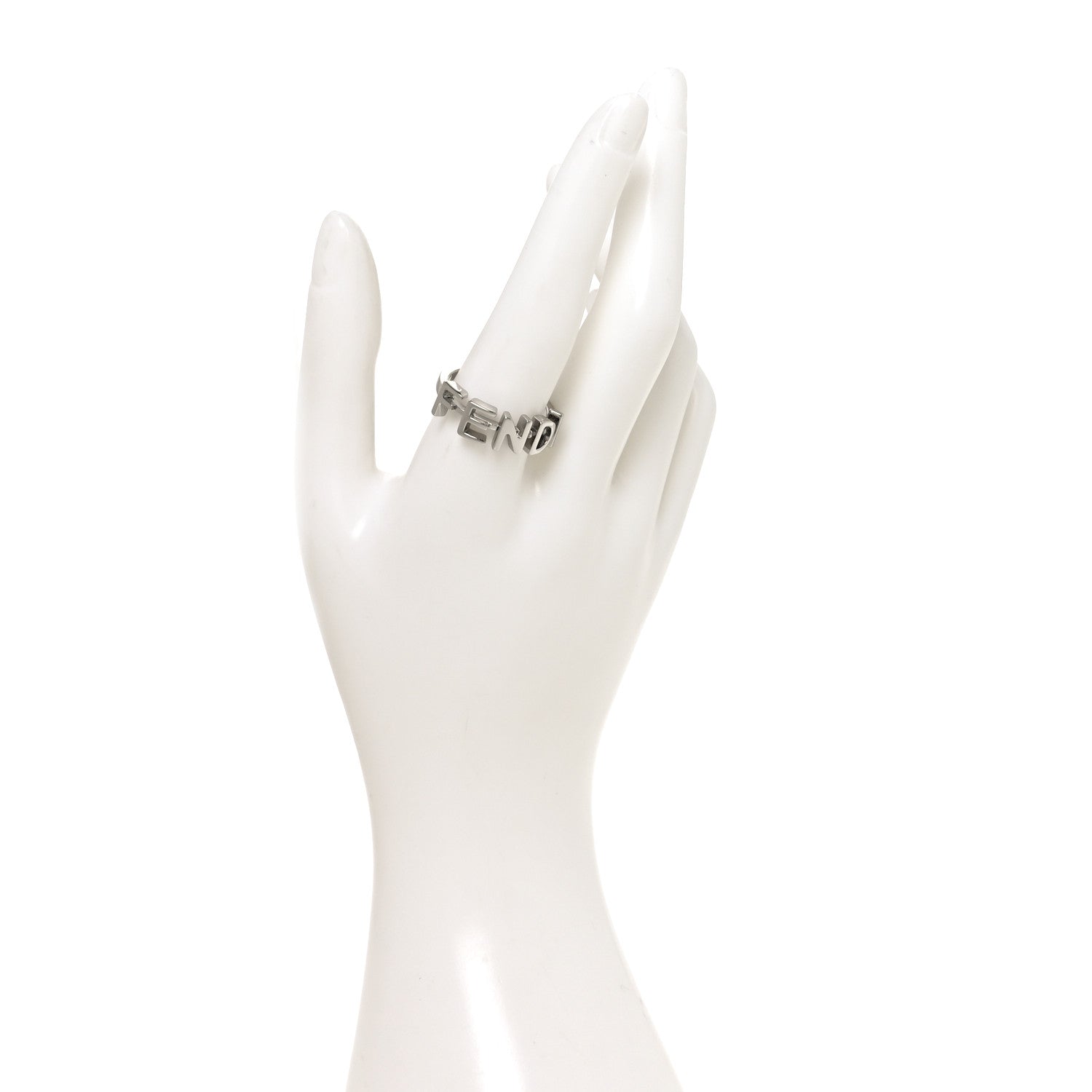 Fendi Metal Fendi Ring M 62 10 Silver 2 of 4
