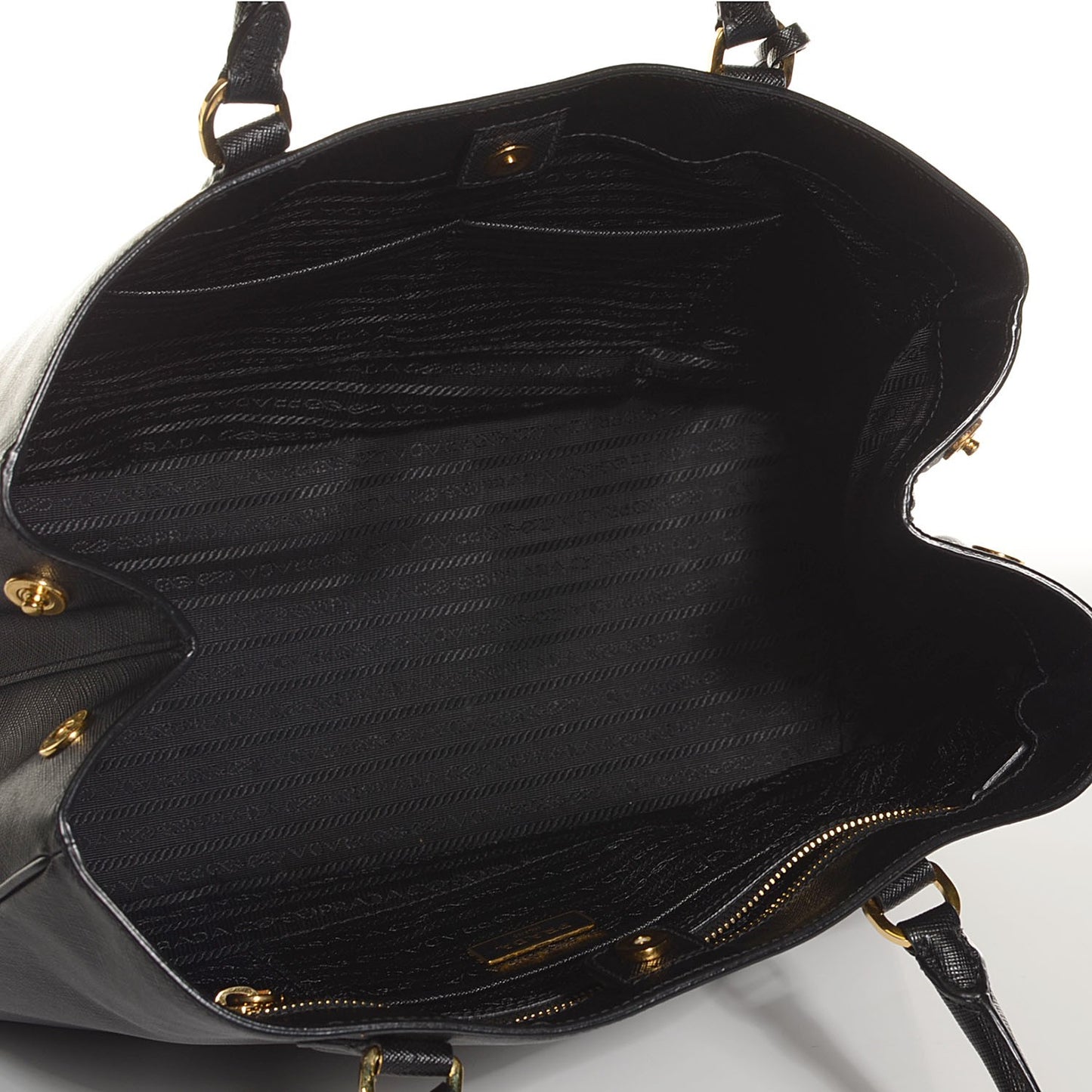 Saffiano Lux Large Tote Nero Black