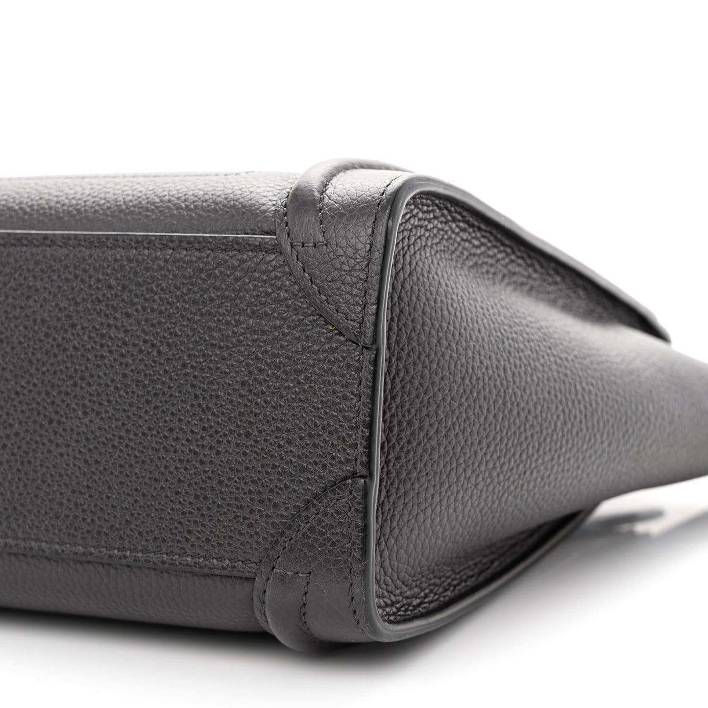 Drummed Calfskin Nano Luggage Liquorice