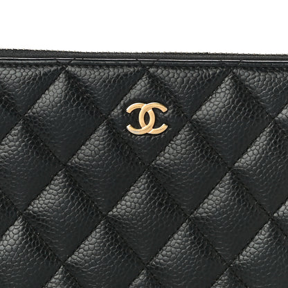 Chanel Caviar Quilted Large Gusset Zip Around Wallet Black 9 of 12