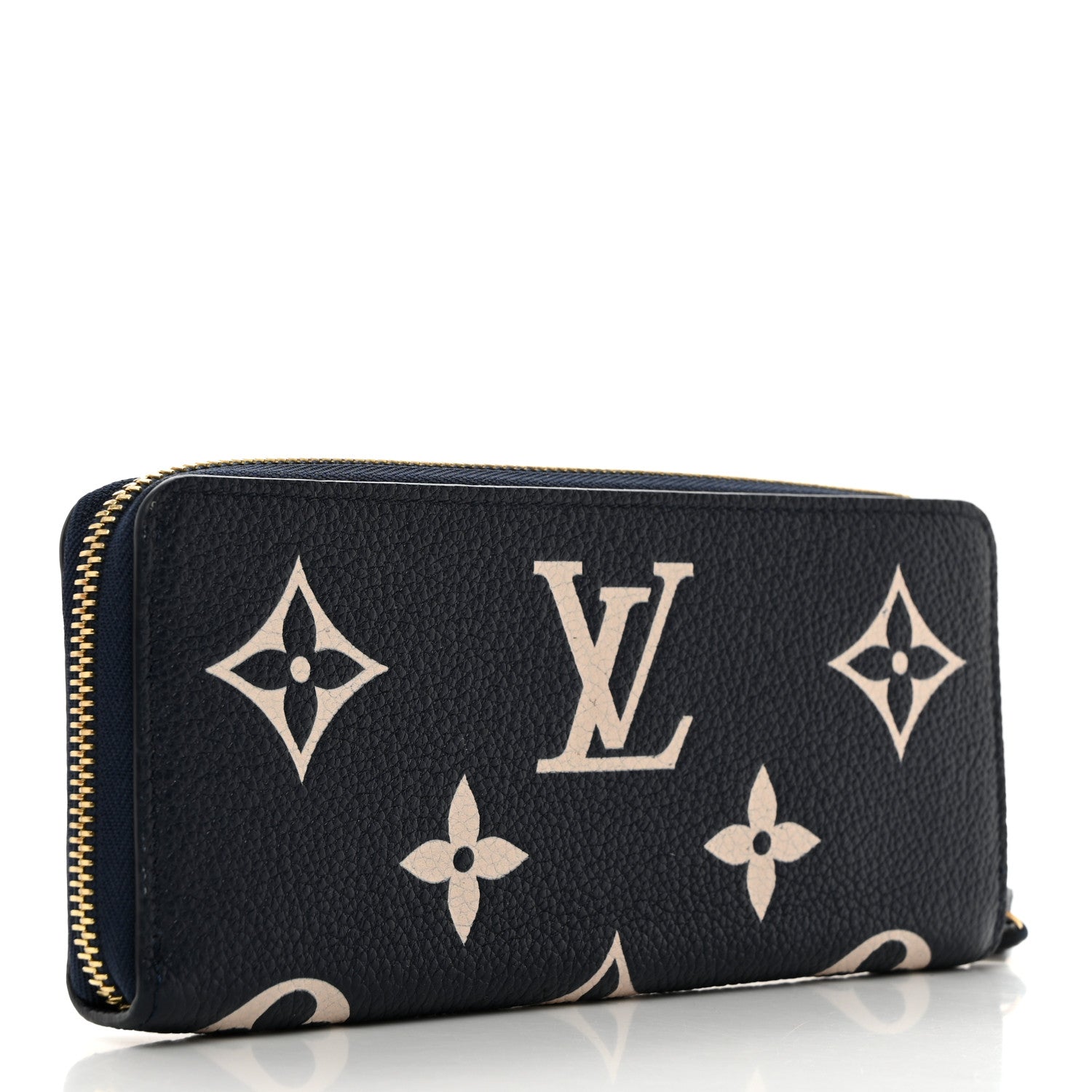 Louis Vuitton LOUIS VUITTON Empreinte Monogram Giant Clemence Wallet Dark Blue 3 of 7