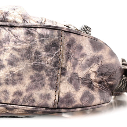 Balenciaga Metallic Agneau Arena Leopard Le Cagole Shoulder Bag XS Brown 12 of 12