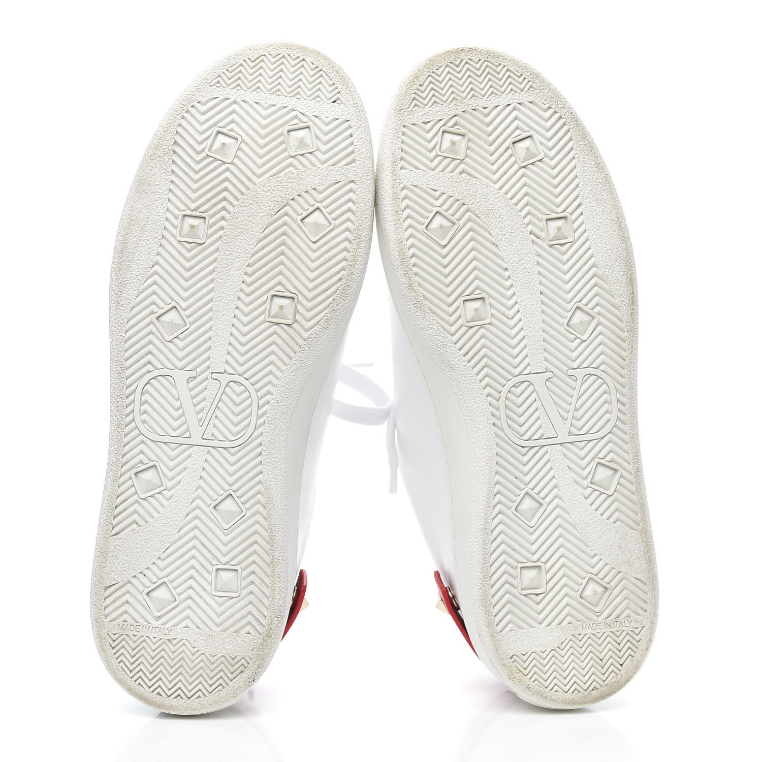 Valentino Garavani Calfskin Womens Backnet Sneakers 36 White Rosso Valentino 5 of 9