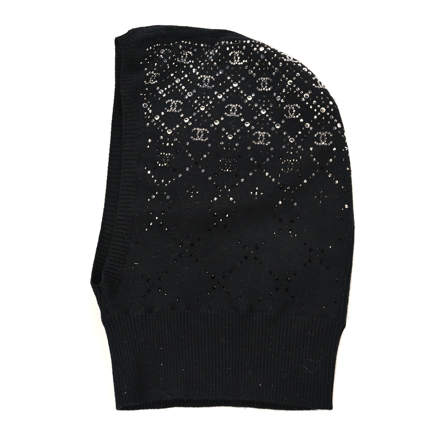 Cashmere Crystal CC Beanie Hat Black