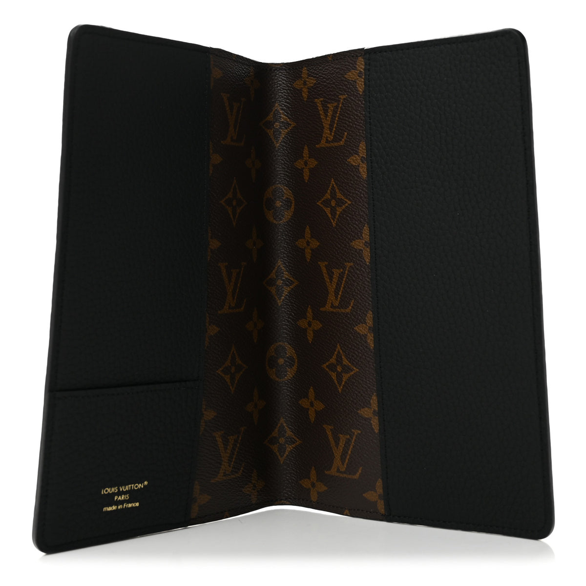 Louis Vuitton Taurillon Monogram Emily Notebook Cover MM Black 5 of 6