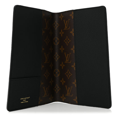 Louis Vuitton Taurillon Monogram Emily Notebook Cover MM Black 5 of 6
