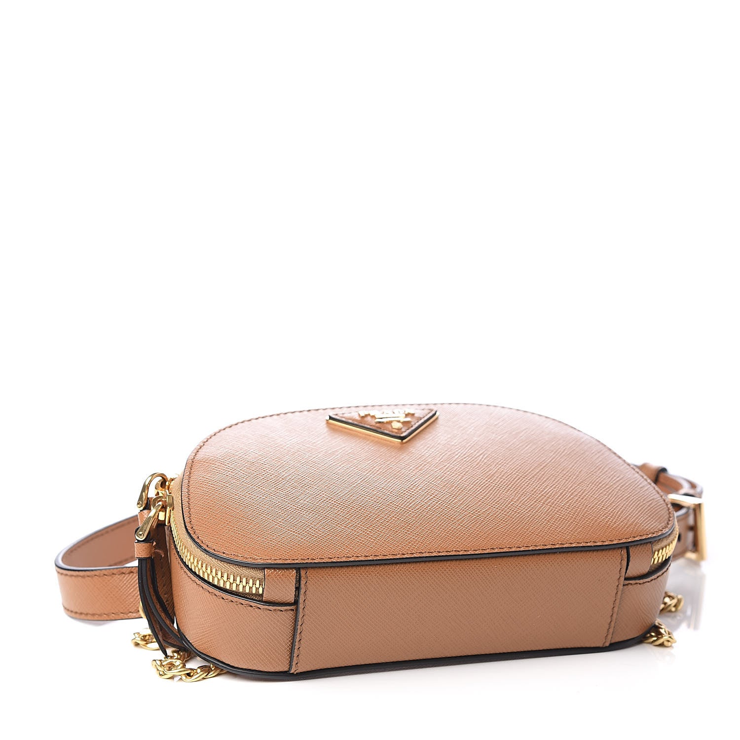 Prada Saffiano Lux Odette Belt Bag Caramel 4 of 9