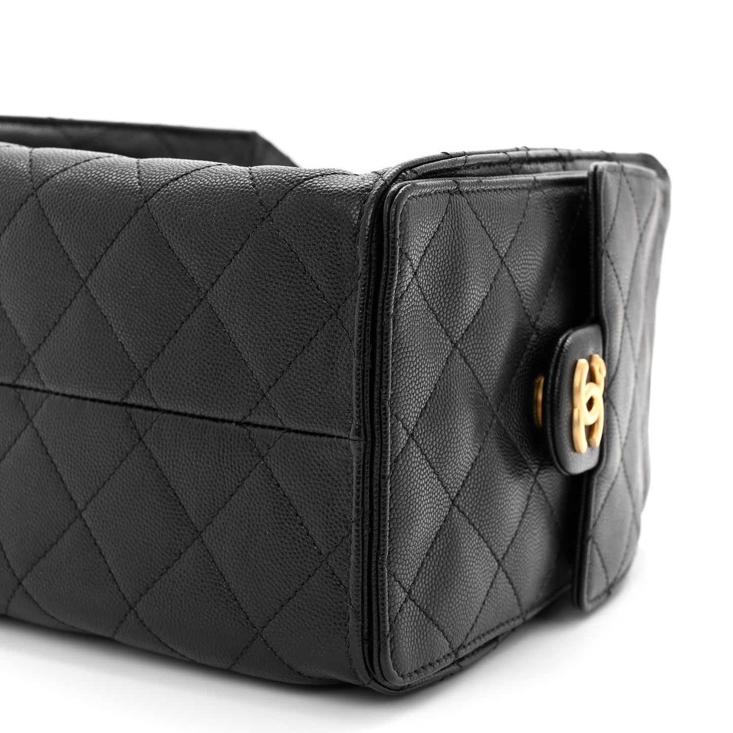 Caviar Quilted Small Chanel 25 Handbag Black