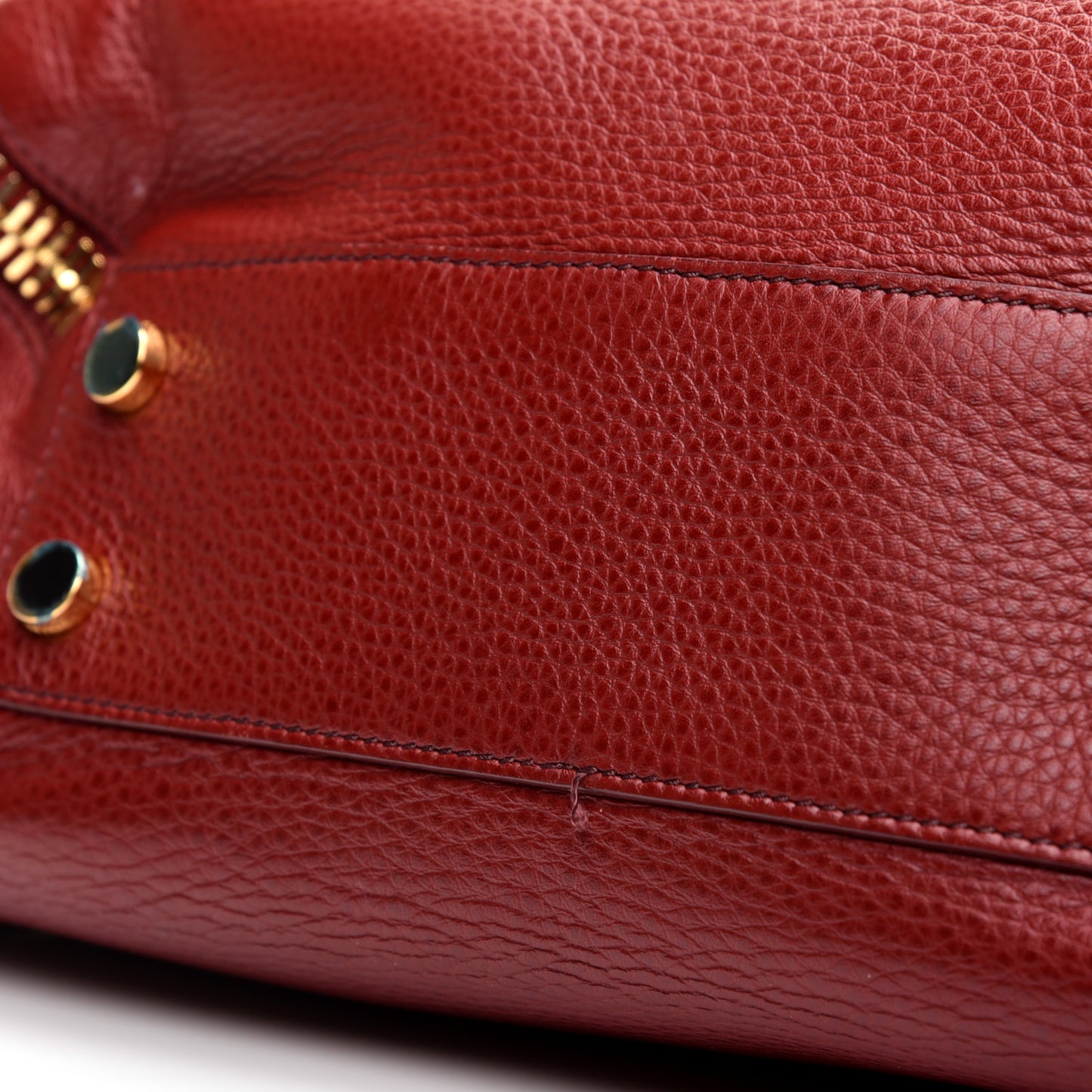Grained Calfskin Medium Sedgwick Zipper Tote Cabernet