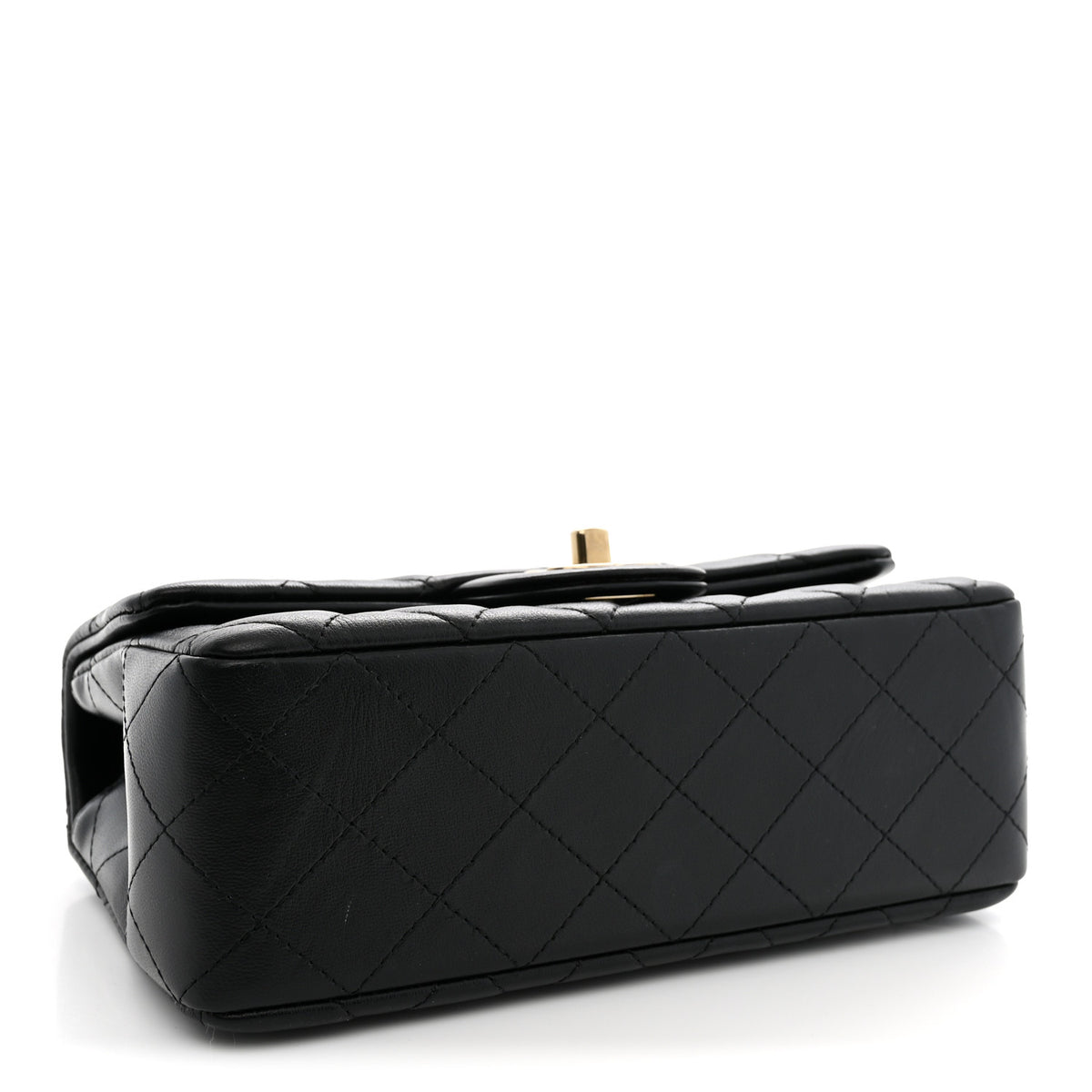 Chanel Lambskin Quilted Mini Rectangular Flap Black 4 of 11