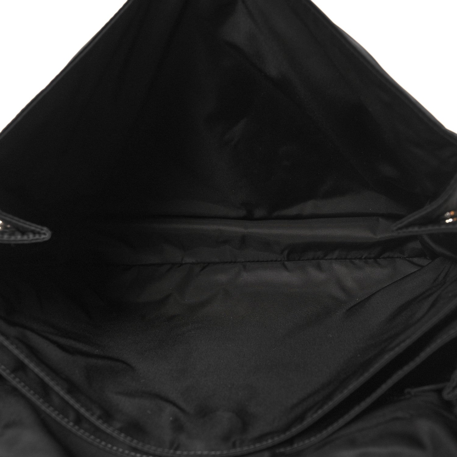 Prada Re-Nylon Vitello Padded Large Flap Shoulder Bag Black 5 of 10