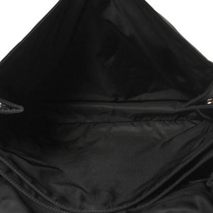 Prada Re-Nylon Vitello Padded Large Flap Shoulder Bag Black 5 of 10