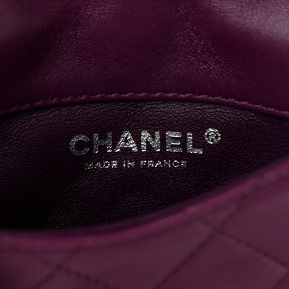 Chanel Lambskin Quilted Mini Mineral Nights Flap Crossbody Bag Purple 8 of 11
