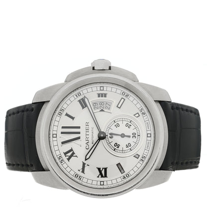 Cartier Stainless Steel Alligator 42mm Calibre de Cartier Automatic Watch 2 of 5