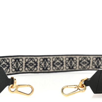 Loewe Calfskin Jacquard Anagram Strap Navy Black 3 of 5