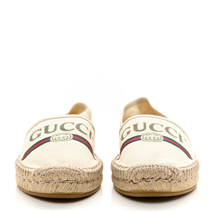 Gucci Canvas Logo Espadrilles Greggio 38 White 2 of 8