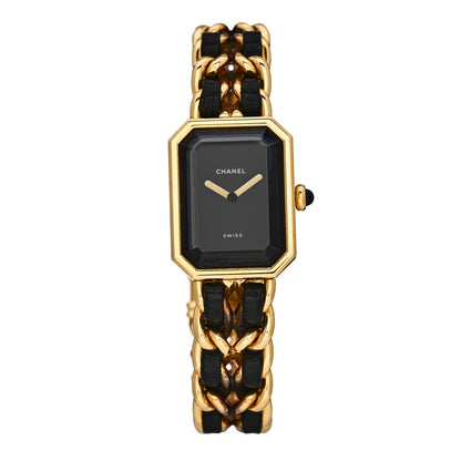 Chanel Stainless Steel Lambskin 20mm Chain Premiere Quartz Watch Gold M 1 of 5