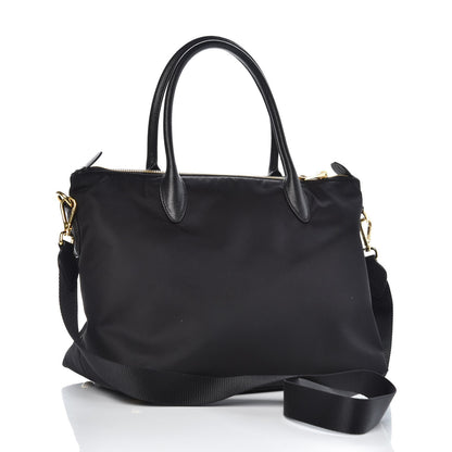 Prada Tessuto Nylon Saffiano Tote Black 3 of 7