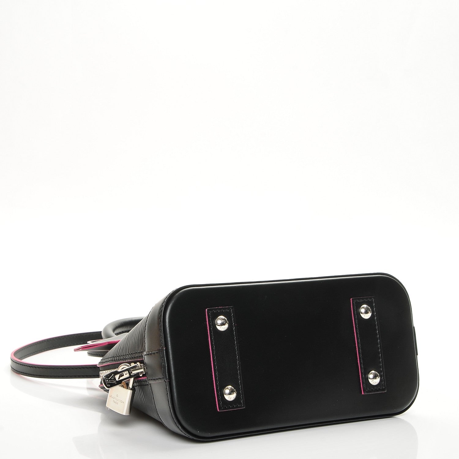 Louis Vuitton Epi Alma BB Black Hot Pink 4 of 7
