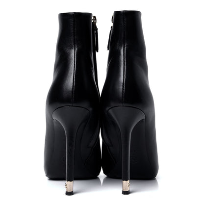 Chanel Lambskin CC Short Ankle Boots 39 Black 4 of 7