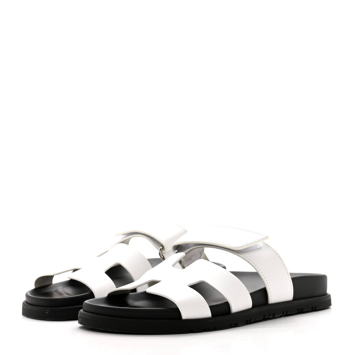 Calfskin Womens Chypre Sandals 37 White