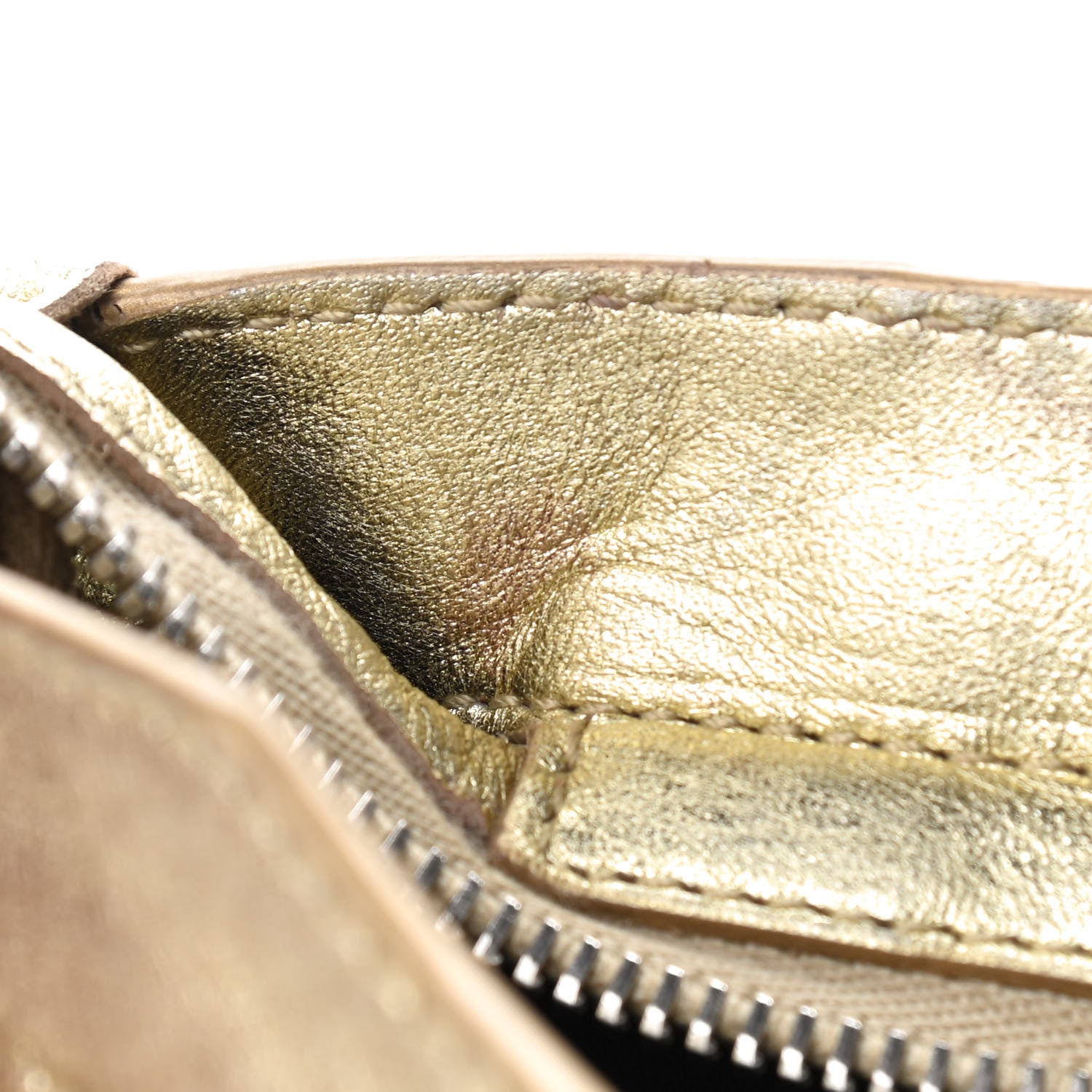 Balenciaga Laminated Agneau Classic Hardware Mini City Gold 7 of 12