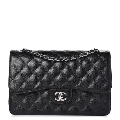 Chanel Caviar Quilted Jumbo Double Flap Black 1 of 9